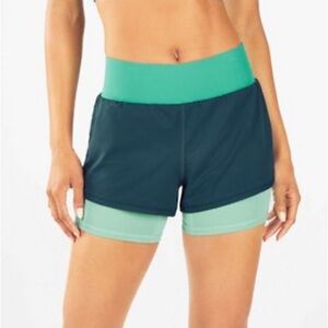 Fabletics Two-Tone Athletic Shorts